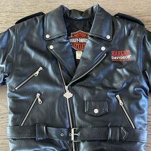 Boys Harley Davidson riding jacket.